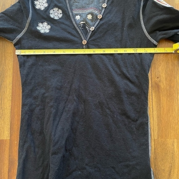 Alp N Rock Gondola Henley long sleeve black embroidered shirt - Picture 11 of 11